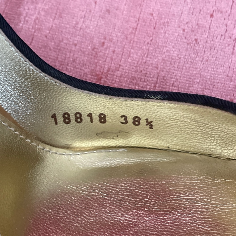 NWB DOLCE & GABBANA Gold Black Chantilly Lace KATE heels shoes Pumps $1045 38 8 - Picture 14 of 16